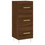 Aparador alto madera contrachapada roble marrón 34,5x34x180 cm de vidaXL, Aparadores - Ref: Foro24-3189692, Precio: 99,99 €, ...