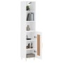 Aparador alto madera contrachapada blanco 34,5x34x180 cm de vidaXL, Aparadores - Ref: Foro24-3190069, Precio: 91,42 €, Descue...