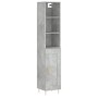 Aparador de madera contrachapada gris hormigón 34,5x34x180 cm de vidaXL, Aparadores - Ref: Foro24-3190073, Precio: 95,12 €, D...