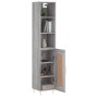 Aparador alto madera contrachapada gris Sonoma 34,5x34x180 cm de vidaXL, Aparadores - Ref: Foro24-3190075, Precio: 91,28 €, D...