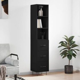 Black plywood sideboard 34.5x34x180 cm by vidaXL, Sideboards - Ref: Foro24-3189694, Price: 102,99 €, Discount: %