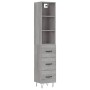 Tall gray Sonoma plywood sideboard 34.5x34x180 cm by vidaXL, Sideboards - Ref: Foro24-3189699, Price: 98,53 €, Discount: %