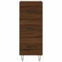 Aparador alto madera contrachapada roble marrón 34,5x34x180 cm de vidaXL, Aparadores - Ref: Foro24-3189700, Precio: 99,16 €, ...