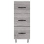 Tall gray Sonoma plywood sideboard 34.5x34x180 cm by vidaXL, Sideboards - Ref: Foro24-3189699, Price: 98,53 €, Discount: %