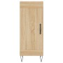 Aparador de madera contrachapada roble Sonoma 34,5x34x180 cm de vidaXL, Aparadores - Ref: Foro24-3190080, Precio: 85,11 €, De...