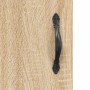 Aparador de madera contrachapada roble Sonoma 34,5x34x180 cm de vidaXL, Aparadores - Ref: Foro24-3190080, Precio: 85,11 €, De...