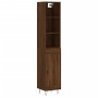 Aparador alto madera contrachapada roble marrón 34,5x34x180 cm de vidaXL, Aparadores - Ref: Foro24-3190084, Precio: 91,62 €, ...