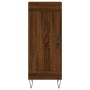 Aparador alto madera contrachapada roble marrón 34,5x34x180 cm de vidaXL, Aparadores - Ref: Foro24-3190084, Precio: 91,62 €, ...