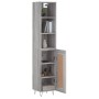 Aparador alto madera contrachapada gris Sonoma 34,5x34x180 cm de vidaXL, Aparadores - Ref: Foro24-3190083, Precio: 90,12 €, D...