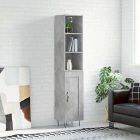 Concrete gray plywood sideboard 34.5x34x180 cm by vidaXL, Sideboards - Ref: Foro24-3190081, Price: 91,99 €, Discount: %