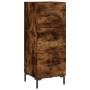 Aparador de madera contrachapada roble ahumado 34,5x34x180 cm de vidaXL, Aparadores - Ref: Foro24-3189706, Precio: 99,99 €, D...