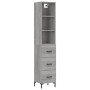 Aparador alto madera contrachapada gris Sonoma 34,5x34x180 cm de vidaXL, Aparadores - Ref: Foro24-3189707, Precio: 105,03 €, ...