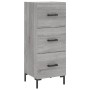 Aparador alto madera contrachapada gris Sonoma 34,5x34x180 cm de vidaXL, Aparadores - Ref: Foro24-3189707, Precio: 105,03 €, ...