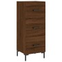 Aparador alto madera contrachapada roble marrón 34,5x34x180 cm de vidaXL, Aparadores - Ref: Foro24-3189708, Precio: 104,68 €,...