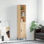 Aparador de madera contrachapada roble Sonoma 34,5x34x180 cm de vidaXL, Aparadores - Ref: Foro24-3190088, Precio: 101,04 €, D...