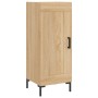 Aparador de madera contrachapada roble Sonoma 34,5x34x180 cm de vidaXL, Aparadores - Ref: Foro24-3190088, Precio: 101,04 €, D...