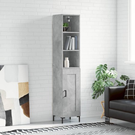 Concrete gray plywood sideboard 34.5x34x180 cm by vidaXL, Sideboards - Ref: Foro24-3190089, Price: 96,75 €, Discount: %