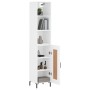 Aparador alto madera contrachapada blanco 34,5x34x180 cm de vidaXL, Aparadores - Ref: Foro24-3190085, Precio: 95,48 €, Descue...