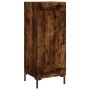 Aparador de madera contrachapada roble ahumado 34,5x34x180 cm de vidaXL, Aparadores - Ref: Foro24-3190090, Precio: 90,23 €, D...