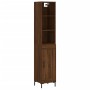 Aparador alto madera contrachapada roble marrón 34,5x34x180 cm de vidaXL, Aparadores - Ref: Foro24-3190092, Precio: 94,44 €, ...