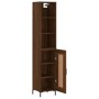 Tall oak brown plywood highboard 34.5x34x180 cm by vidaXL, Sideboards - Ref: Foro24-3190092, Price: 93,99 €, Discount: %