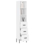 Tall white plywood sideboard 34.5x34x180 cm by vidaXL, Sideboards - Ref: Foro24-3189709, Price: 113,49 €, Discount: %