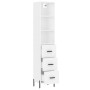 Tall white plywood sideboard 34.5x34x180 cm by vidaXL, Sideboards - Ref: Foro24-3189709, Price: 113,49 €, Discount: %