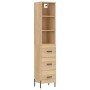 Sonoma oak plywood sideboard 34.5x34x180 cm by vidaXL, Sideboards - Ref: Foro24-3189712, Price: 110,99 €, Discount: %