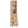 Sonoma oak plywood sideboard 34.5x34x180 cm by vidaXL, Sideboards - Ref: Foro24-3189712, Price: 110,99 €, Discount: %