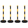 Barrier set with posts and plastic chain 10 m by vidaXL, Road and traffic signs - Ref: Foro24-150957, Price: 65,38 €, Discoun...