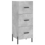 Aparador de madera contrachapada gris hormigón 34,5x34x180 cm de vidaXL, Aparadores - Ref: Foro24-3189713, Precio: 113,99 €, ...