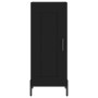 Aparador de madera contrachapada negro 34,5x34x180 cm de vidaXL, Aparadores - Ref: Foro24-3190094, Precio: 98,77 €, Descuento: %