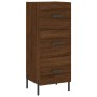 Aparador alto madera contrachapada roble marrón 34,5x34x180 cm de vidaXL, Aparadores - Ref: Foro24-3189716, Precio: 109,61 €,...