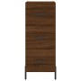 Aparador alto madera contrachapada roble marrón 34,5x34x180 cm de vidaXL, Aparadores - Ref: Foro24-3189716, Precio: 108,99 €,...