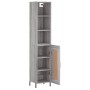 Aparador alto madera contrachapada gris Sonoma 34,5x34x180 cm de vidaXL, Aparadores - Ref: Foro24-3190099, Precio: 97,28 €, D...