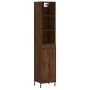 Aparador alto madera contrachapada roble marrón 34,5x34x180 cm de vidaXL, Aparadores - Ref: Foro24-3190100, Precio: 96,99 €, ...