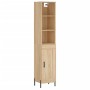 Sonoma oak plywood sideboard 34.5x34x180 cm by vidaXL, Sideboards - Ref: Foro24-3190096, Price: 98,99 €, Discount: %