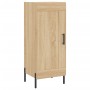 Aparador de madera contrachapada roble Sonoma 34,5x34x180 cm de vidaXL, Aparadores - Ref: Foro24-3190096, Precio: 98,99 €, De...