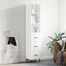 High glossy white plywood sideboard 34.5x34x180 cm by vidaXL, Sideboards - Ref: Foro24-3189719, Price: 111,99 €, Discount: %