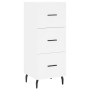 Tall white plywood highboard 34.5x34x180 cm by vidaXL, Sideboards - Ref: Foro24-3189717, Price: 108,44 €, Discount: %