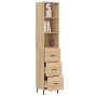 Oak Sonoma plywood sideboard 34.5x34x180 cm by vidaXL, Sideboards - Ref: Foro24-3189720, Price: 103,99 €, Discount: %