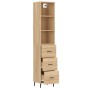 Oak Sonoma plywood sideboard 34.5x34x180 cm by vidaXL, Sideboards - Ref: Foro24-3189720, Price: 103,99 €, Discount: %