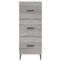 Aparador alto madera contrachapada gris Sonoma 34,5x34x180 cm de vidaXL, Aparadores - Ref: Foro24-3189723, Precio: 107,69 €, ...