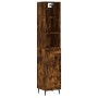 Smoked oak plywood sideboard 34.5x34x180 cm by vidaXL, Sideboards - Ref: Foro24-3190106, Price: 90,39 €, Discount: %