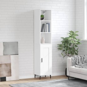 Tall white plywood highboard 34.5x34x180 cm by vidaXL, Sideboards - Ref: Foro24-3190101, Price: 91,38 €, Discount: %