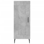 Aparador de madera contrachapada gris hormigón 34,5x34x180 cm de vidaXL, Aparadores - Ref: Foro24-3190105, Precio: 98,64 €, D...