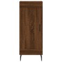 Aparador alto madera contrachapada roble marrón 34,5x34x180 cm de vidaXL, Aparadores - Ref: Foro24-3190108, Precio: 96,27 €, ...