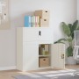 White steel filing cabinet 90x40x110 cm by vidaXL, Lockers and storage cabinets - Ref: Foro24-3188310, Price: 277,84 €, Disco...