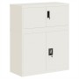 White steel filing cabinet 90x40x110 cm by vidaXL, Lockers and storage cabinets - Ref: Foro24-3188310, Price: 277,84 €, Disco...