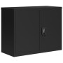 Black steel filing cabinet 90x40x110 cm by vidaXL, Lockers and storage cabinets - Ref: Foro24-3188322, Price: 262,81 €, Disco...